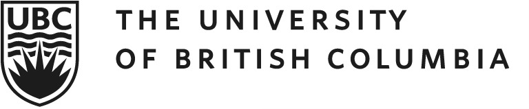 University, British Columbia, logo.