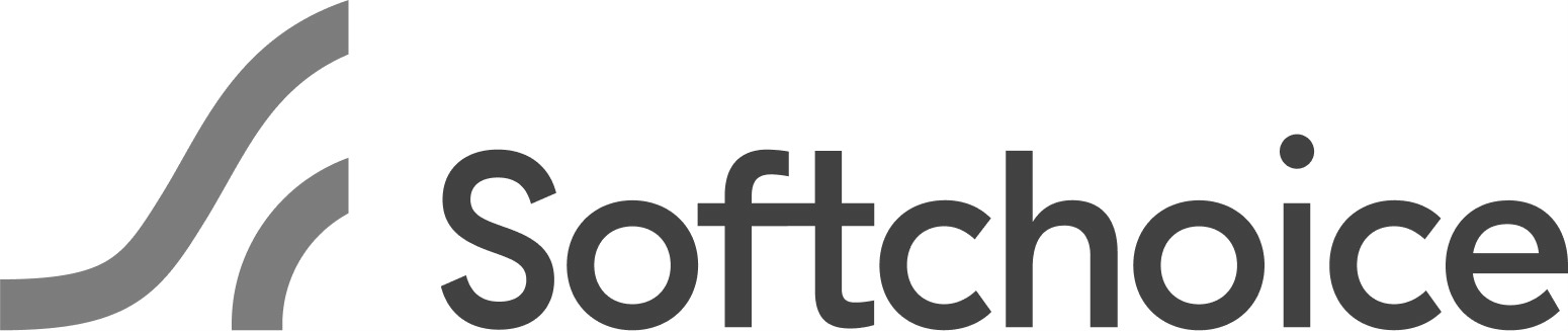 Softchoice, logo, white background