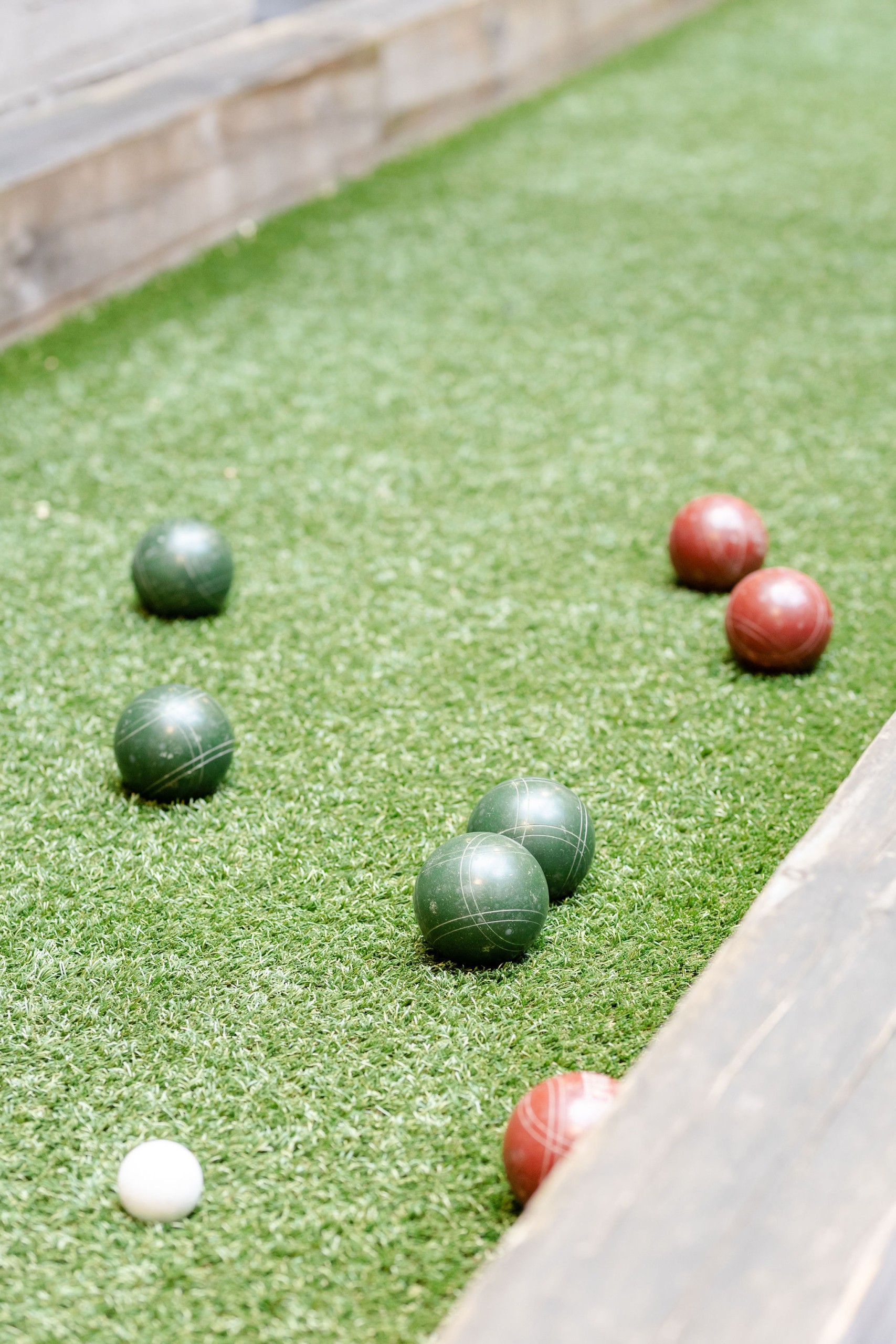 A bocce ball court captured in social event photography.
