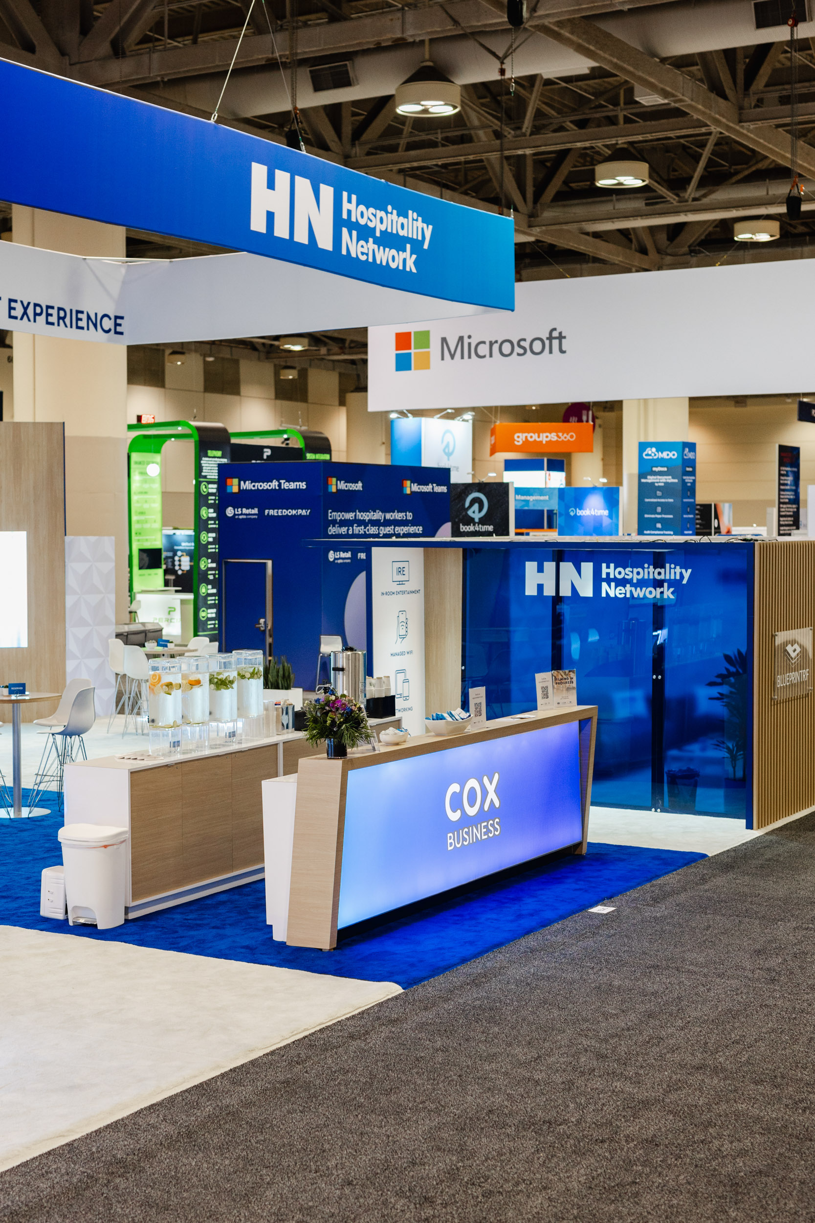 Hn expo booth showcasing innovative products at the Toronto Trade show.