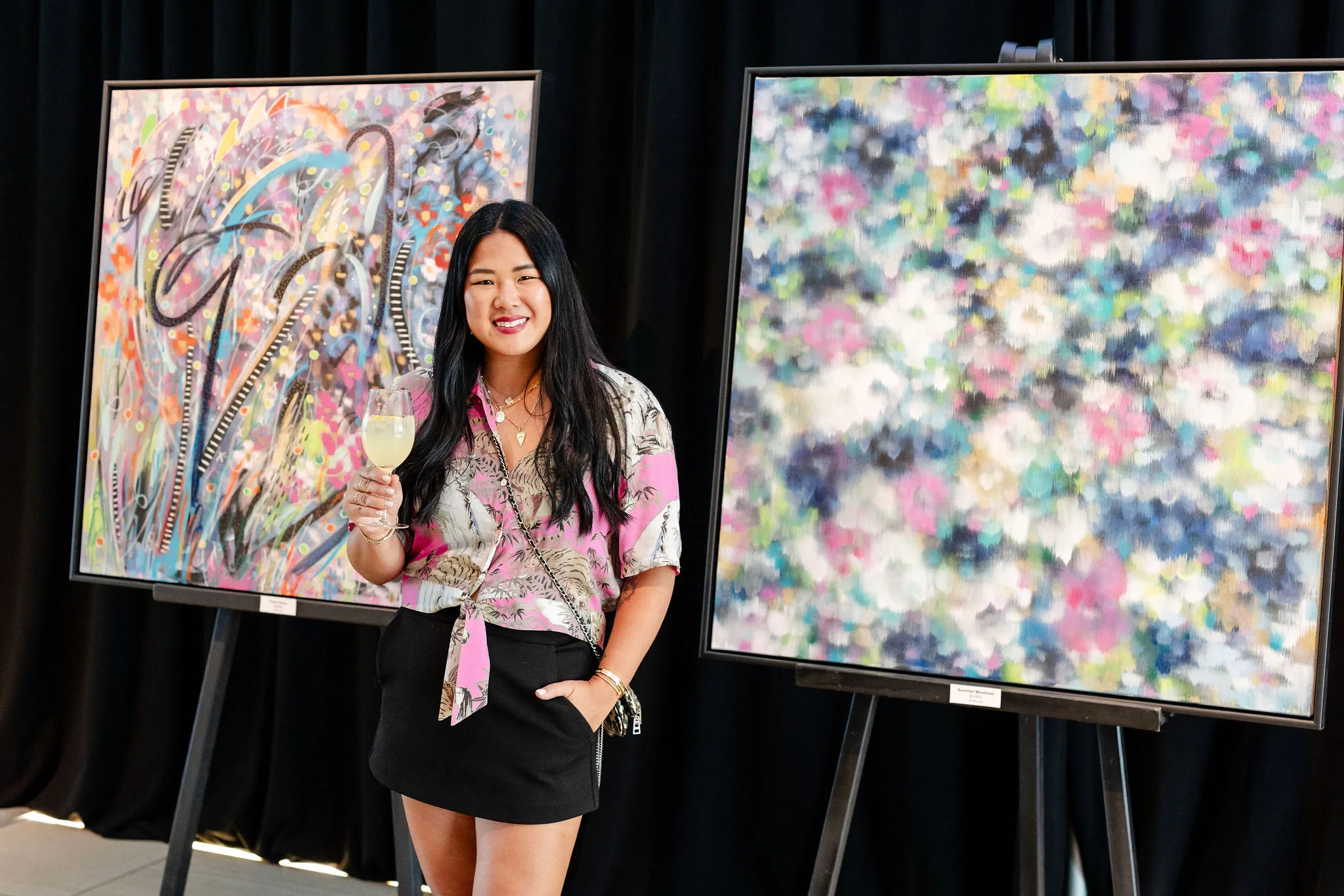 Paintings, easels