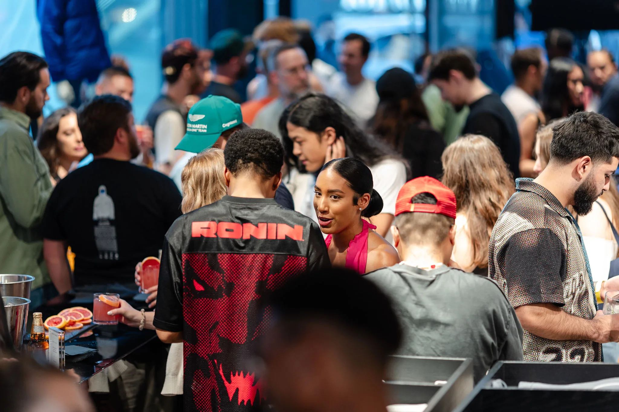 crowd, bar