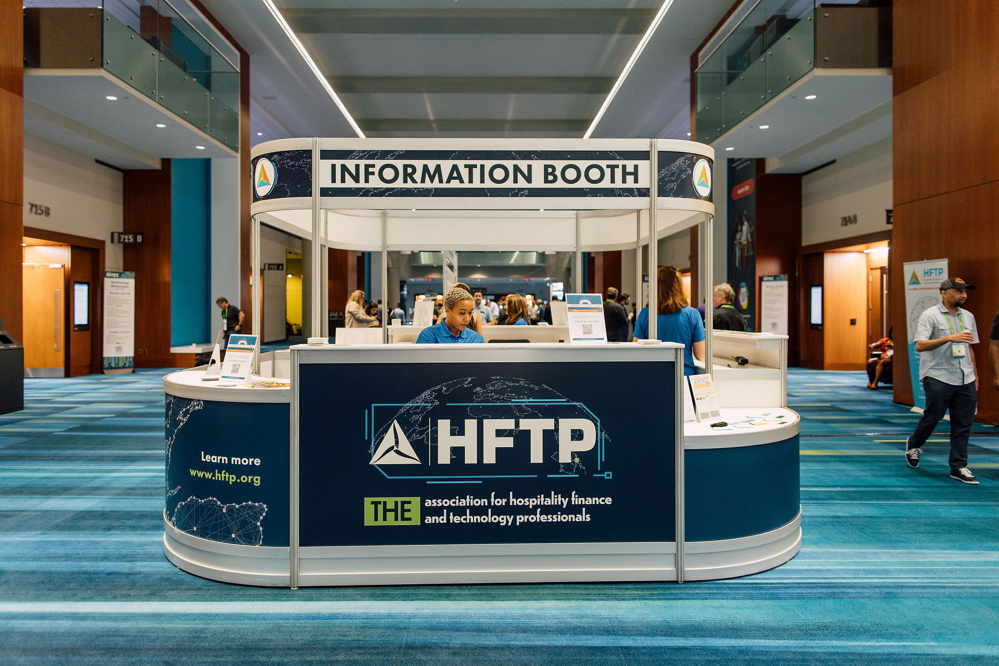 Hftp booth at the conference