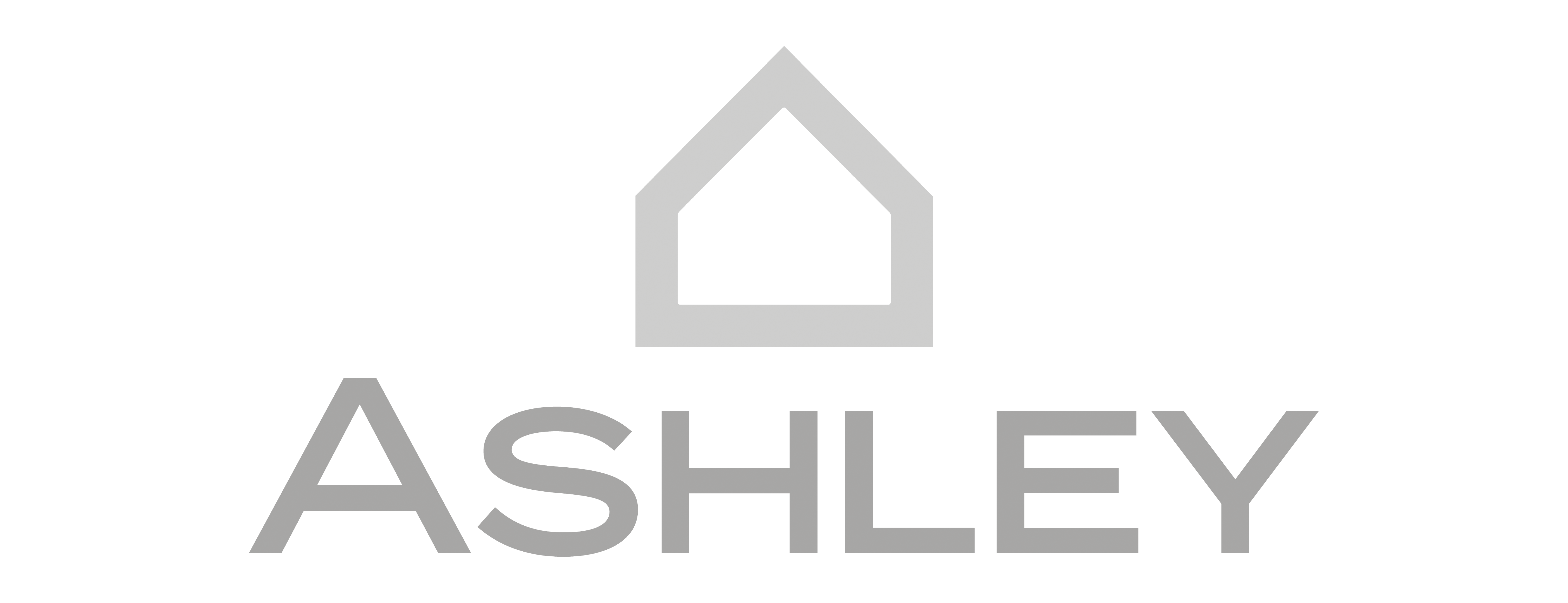 A corporate logo featuring a subtle integration of a triangle and a house element.