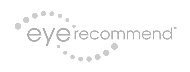 Eyerecommend logo on a white background for corporate photography.