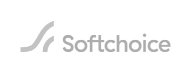 Softchoice logo on a white background for corporate photography.