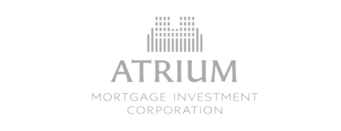 A logo for atrium mortgage investment corporation.
