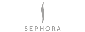 Sephora logo on a white background for corporate photography.