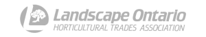 Logo of Landscape Ontario Horticultural Trades Association featuring a stylized tree within a circular shape on the left, with the organization's name and tagline to the right. Ideal for use in corporate photography promoting member services.